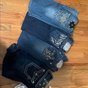 4 pairs of miss me jeans